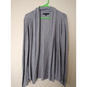 Cyrus Women's Gray Open‎ Front Cardigan Lightweight Knit Layering Top
